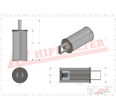 Filtre hydraulique de transmission adaptable HIFI FILTER SH52431