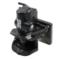 Flanschzugmaul automatisch,Flansch 160x100 mm, Ø 38 mm Schwarz