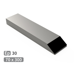 Bec à souder carbure TOUTES MARQUES 70x300 mm - ép. 30 mm adaptable