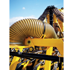 Gaine en polyuréthane renforcée spire fil d'acier cuivré - Spécial semoirs - 5 m