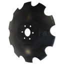 Disque crénelé ∅610x6 pour déchaumeur ∅ 46 adaptable - Blacksteel©