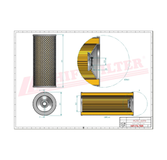 Filtre hydraulique adaptable HIFI FILTER SH53051