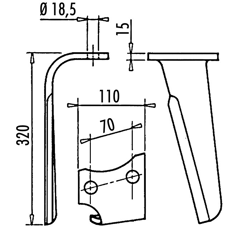 Kreiseleggenzinken links MASCHIO MEGA 3557640424033 - Nachbau