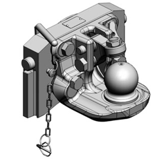 Kugeleinsatz Kugel 80,W= 320 S20, Schwarz, Scharmüller