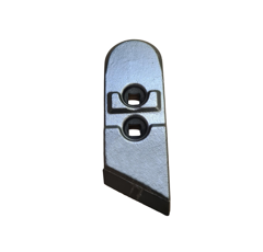 Pointe Droite carbure et renfort acier pour charrue KVERNELAND 53090 adaptable