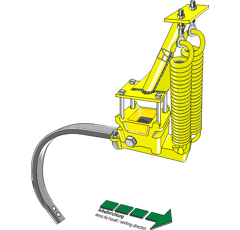 Ressort d´extirpateur 100 x 100 mm dent type C pour cultivateur adaptable