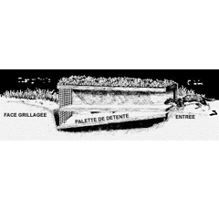 Belletière en bois 49 x 6 x 8 cm BOXTRAP