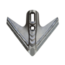 Aileron de cultivateur triangulaire carbure et renfort acier TOUTES MARQUES 300 mm adaptable