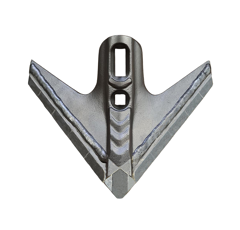 Aileron de cultivateur triangulaire carbure et renfort acier TOUTES MARQUES 300 mm adaptable