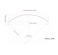 Garde boue pour roue avant de tracteur DUNLOFLEX E3500