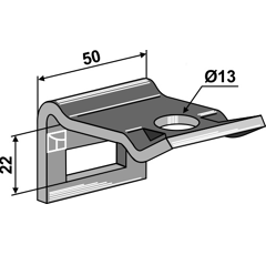 Attache de dent pour KONGSLIDE 3557640217819 adaptable