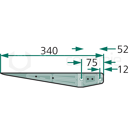 Dent 340 mm pour presses à balles NEW HOLLAND 63486 adaptable