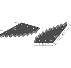 Strautmann Futtermischwagenmesser 60903510 / 60903508ET