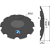 Disque crénelé ∅460x4 pour déchaumeur FARMET adaptable - Blacksteel©