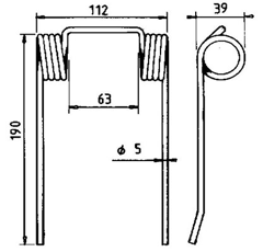 Dent pick-up new holland adaptable 127566