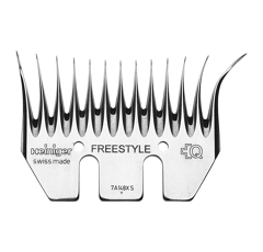 Lot de 5 peignes freestyle pour laine fine pour gaucher 96 mm - HEINIGER