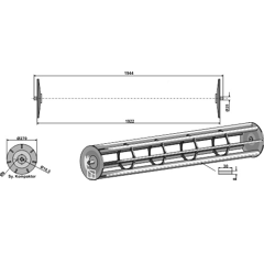 Rouleau cage pour LEMKEN 4230849 adaptable - BlackSteel©