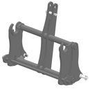 Interface d'accroche pour relevage 3pts 3PTS CAT2/MANITOU adaptable