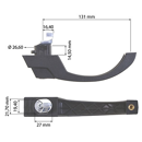 Poignée de porte Ford,adaptable E3NN9422600AA11M  -  E4NN94218N41AC