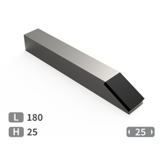 Embout de carrelet à souder avec plaquettes carbure 180x25mm TOUTES MARQUES adaptable