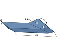 Flügelschar KF 30 - rechts 3374460M Lemken Karat Nachbau