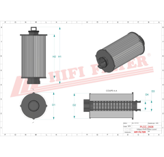 Filtre à gasoil
 adaptable HIFI FILTER SN80126
