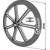 Rueda packer Ø 700 x 150 mm adaptable - BlackSteel©