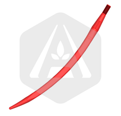 Dent de fourche courbée profil cruciforme 680 mm adaptable