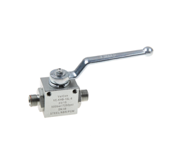 Blockhahn verzinkt mit Befestigungsbohrung beidseitig  AG 16x1.5     Fabrikat ValCon ValCon BKH10LVC