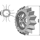 Sternring Ø 450 mm für Walze RABE 6809.01.02 – Nachbau  
