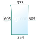 Pare-brise inférieur Dr. pour machine agricole FIAT 5158497 adaptable