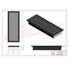 Filtre à air adaptable HIFI FILTER SC50275