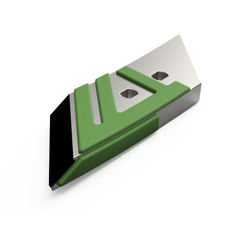 Pointe Droite avec plaquettes carbure et rechargement OVLAC 64000539 adaptable