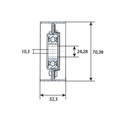 Poulie tendeur pour tracteur JOHN DEERE AL77334 adaptable