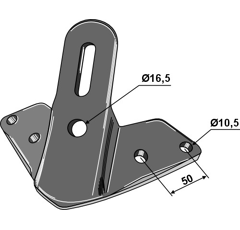 Pied de soc seul pour KÖCKERLING CV004505 adaptable