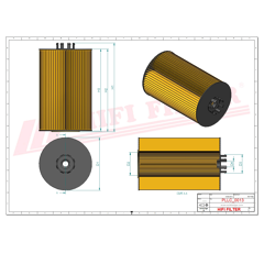 Filtre à huile adaptable HIFI FILTER SO7081