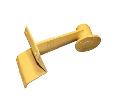 Support à disque renforcé avant 80 x 80 mm adaptable - BlackSteel©