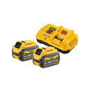 Pack 2 batteries XR FLEXVOLT 18V/54V 9AH/3AH LI-ION + chargeur DCB118-QW | DEWALT