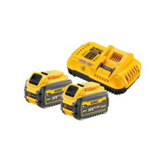 Pack 2 batteries XR FLEXVOLT 18V/54V 9AH/3AH LI-ION + chargeur DCB118-QW | DEWALT