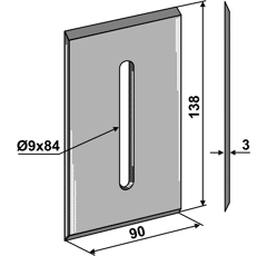 Abstreifer für Packerwalze 51L101 Lely