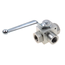 Zweiwege Umschalthahn 3x DKL 1/2Zverzinkt mit Befestigungsbohrung Fabrikat ValCon