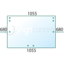 Vitre arrière pour machine agricole STEYR 1-34-171-087 adaptable