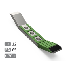 Soc de cultivateur avec plaquettes carbure et rechargement ALPEGO E06080 adaptable