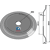 Rueda-DD Ø 600 mm para cultivador KVERNELAND A150341800 adaptable
