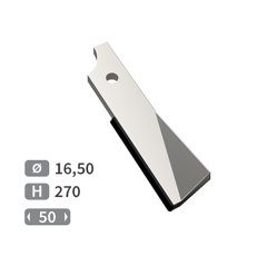 Lame rotalabour Droite carbure, fixation 1 trou KUHN HUARD 519338 adaptable