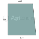 Vitre latérale D/G pour machine agricole FENDT 166810040200 adaptable