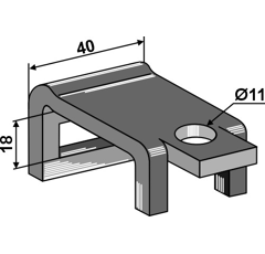 Halter für Zinken 18 mm Nachbau  