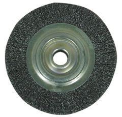 Brosse de touret metal Ø 200 mm et Ø axe 20 mm