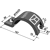 Bride de fixation pour HANKMO 97230564 adaptable - BlackSteel©