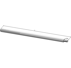 Arbre carré 3200 x 30 x 30 mm adaptable - BlackSteel©